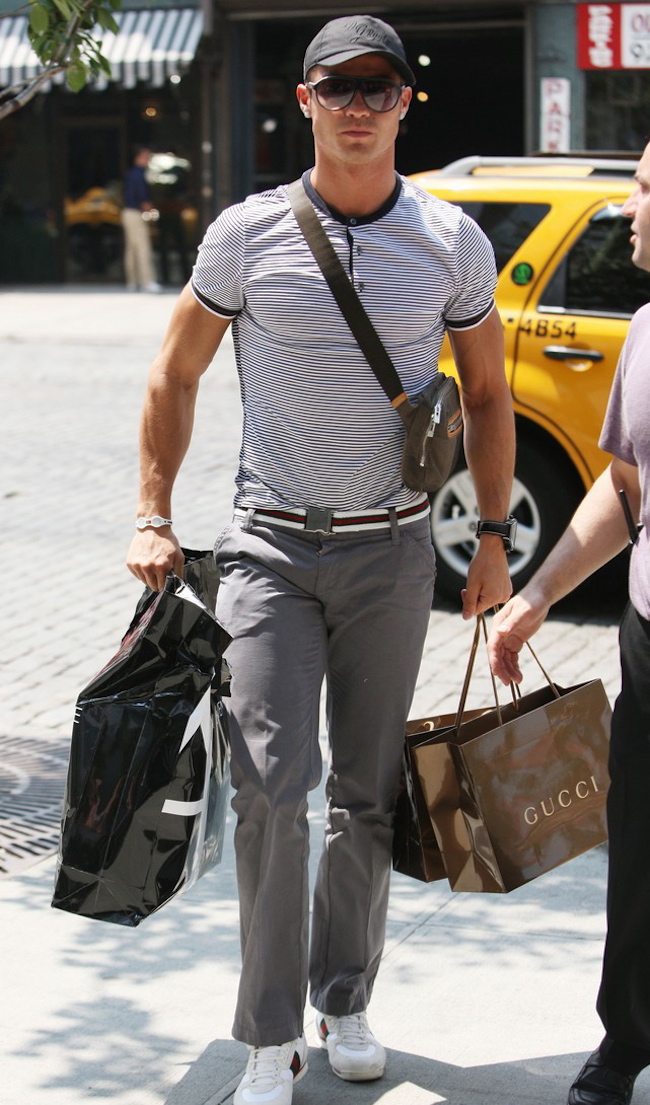 Christiano Ronaldo with man bag - Fashion Galleries - Telegraph